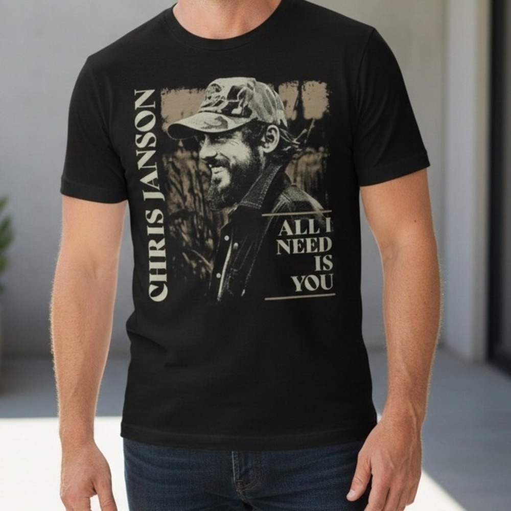 Gildan Chris Janson "All I Need‎ Is You" Country Music Band Tee - Size L